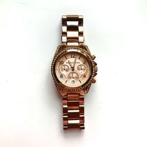 Michael Kors Rose Gold Ritz Wrist Watch